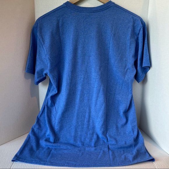 Social Distancing T Shirt, Graphic T, Funny, Blue and Yellow, size M - Picture 3 of 6